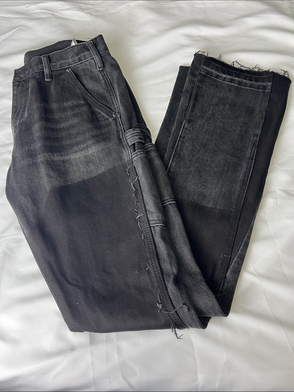 MNML Black Washed Relaxed Fit Jeans